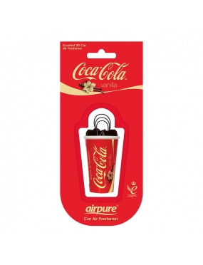 Kvapnus 3D pakabukas - stiklinė COCA COLA Vanilla Airpure